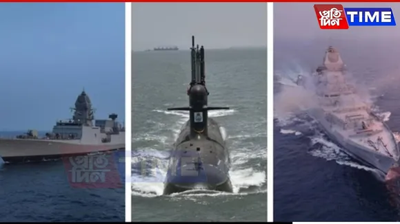 PM Modi Commissions INS Surat, Nilgiri, Vaghsheer in Mumbai