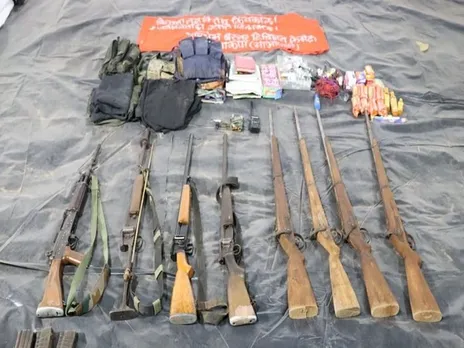 Arms and ammunition recovered