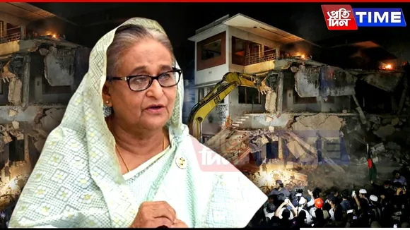 Violence Erupts in Dhaka: Protesters Torch Dhanmondi-32 Residence of Sheikh Mujibur Rahman