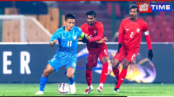 Sunil Chhetri Nets His 95th as India Steamroll Maldives in Shillong