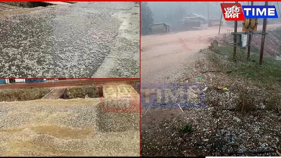Severe Hailstorm Hits Parts of Assam, Causes Widespread Destruction