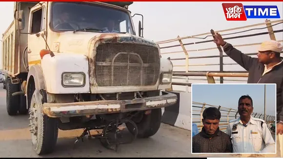 Cyclist Dies After Being Hit by Dumper on New Saraighat Bridge