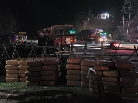 Massive Consignment Of Cannabis Seized At Assam-Tripura Border