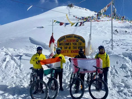 World's highest motorable point scaled by Assam cyclists