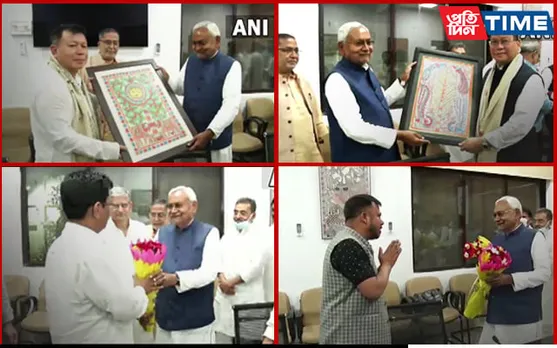 Newly Elected JD(U) MLAs of Manipur Meet Bihar CM 