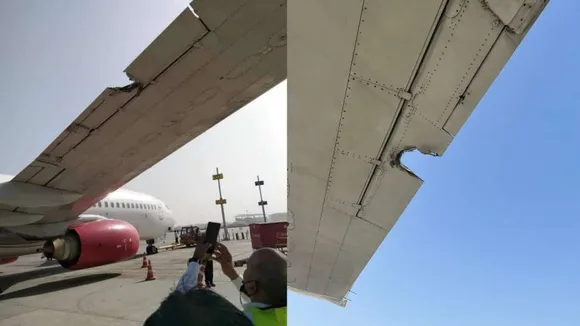 A SpiceJet Flight Hits Pole at Delhi Airport