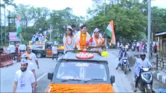 GMC Polls: AAP Holds Roadshow from Bharalumukh to Ulubari