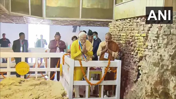 PM Narendra Modi Lays Foundation of Buddhist Cultural Centre in Lumbini