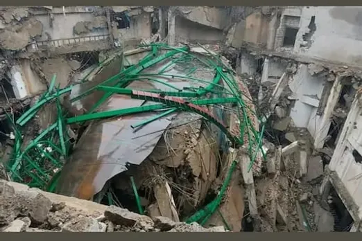 Newly Constructed Dome of Meghalaya Assembly Collapses