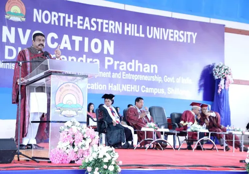 Dharmendra Pradhan Visits M'laya, Attends XXVII Convocation at NEHU