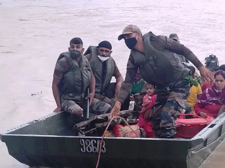 Indian Army Launches Flood Relief Operations In Assam's Hojai