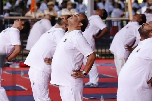 Int'l Yoga Day: Assam CM Participates In Yoga Session At Dibrugarh
