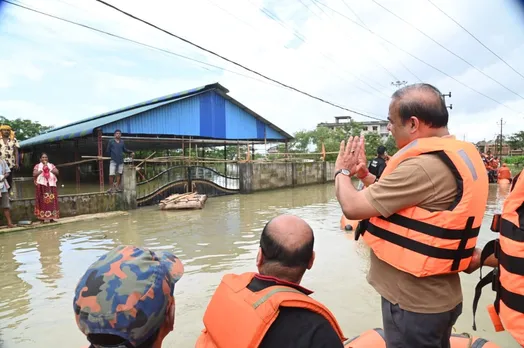 Assam CM Visits Silchar, Reviews Damage Caused by Floodwaters