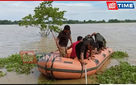 Assam: 2 Teens Rescued After Getting Washed Away In Floodwaters, 1 Missing
