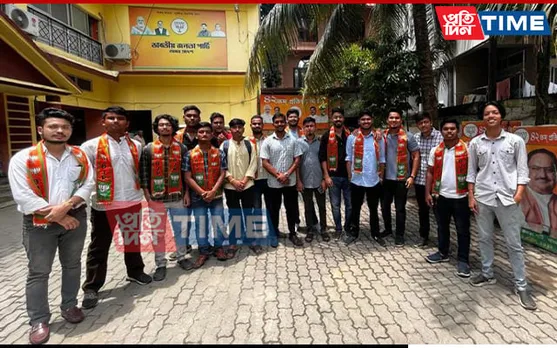 Cotton University GS Abhishek Mahanta Joins BJYM
