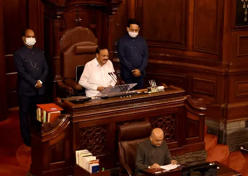 Venkaiah Naidu Administers Oath to 5 Newly Elected Rajya Sabha MPs