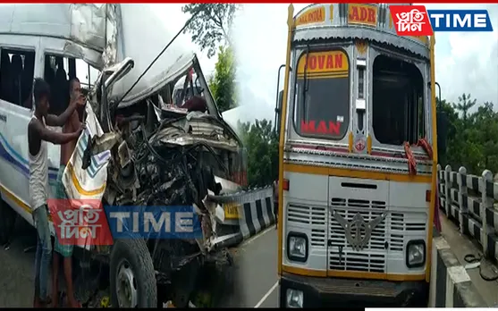 Several Persons Critically Injured After Bus-Truck Collision in Nagaon