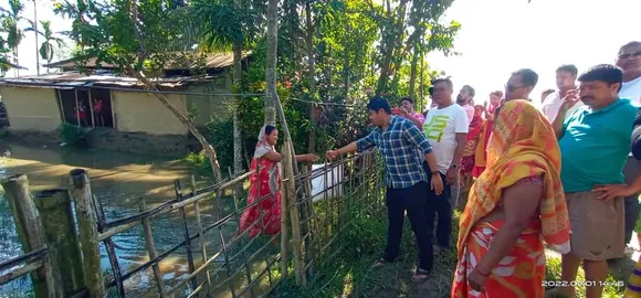 Assam: BJP MLA Visits Flood-Affected Areas of Naharkatia