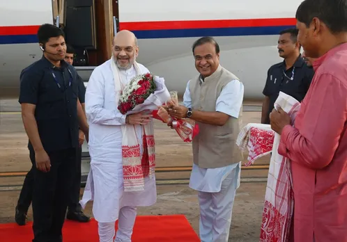 BREAKING: Amit Shah's Chopper Lands In Guwahati