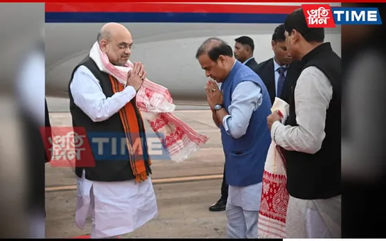Union Home Minister Amit Shah Arrives in NE