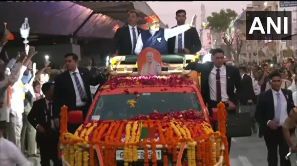 Gujarat Assembly Polls: PM Modi Holds Massive Roadshow