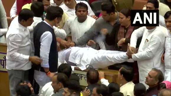 Delhi: Councillor Collapses During AAP-BJP Tussle at MCD Civic Centre