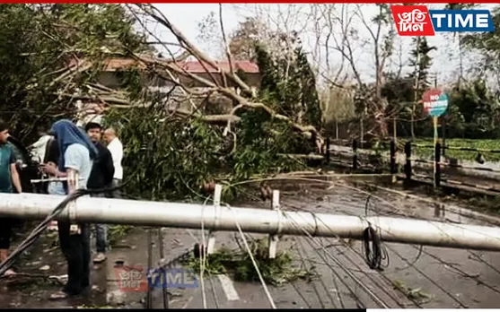 Normal Life Disrupted as Thunderstorm Lashes Assam's Dibrugarh