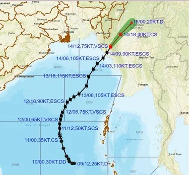 Extremely Severe Cyclonic Storm 'Mocha' Weakens Into Very Severe Cyclonic Storm