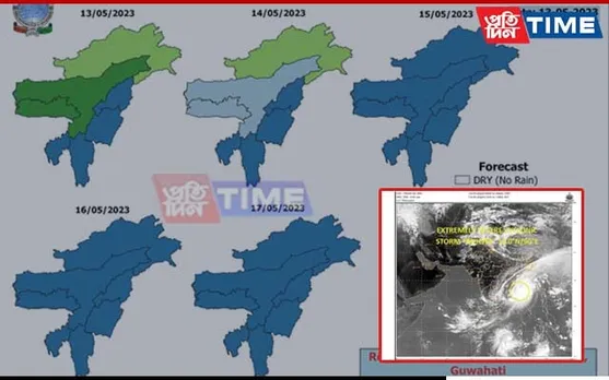 Cyclone Mocha To Impact NE, Widespread Rainfall Activity Expected from May 15-17