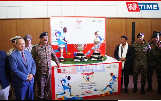 Meghalaya CM Unveils Durand Cup Trophies in Shillong