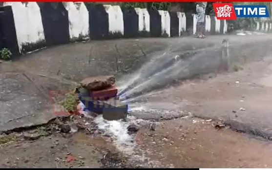 JICA Installed Water Pipeline Bursts in Guwahati’s Geetanagar, Citizens' Woes Continue