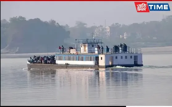 Brahmaputra Water Level Surge Halts Ferry Services at Jorhat's Nimati Ghat