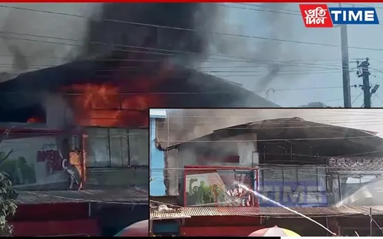 Assam: Fire Breaks Out In Front Of Dhemaji DC's Office