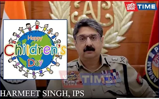 Assam Police "Goes Blue" on World Children's Day