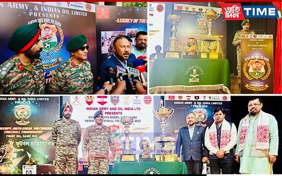 Trophies for 19th Edition of Capt Jintu Gogoi, Vir Chakra, Memorial Football Tournament Unveiled In Dibrugarh