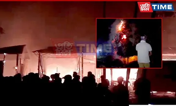 Assam: Massive Fire in Morigaon Injures 2 Persons; Guts 15 Houses