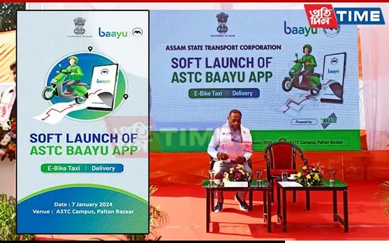 Assam Launches India's First 100% Electric Bike Taxi Service via 'Baayu ASTC App'
