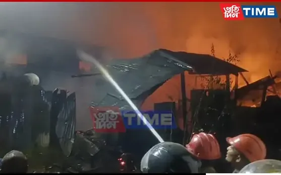 Massive Inferno Breaks Out Near Tezpur Kanaklata Civil Hospital