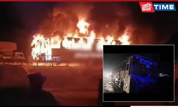 8 Killed, Dozens Injured as Bus Carrying Passengers Catches Fire in Haryana