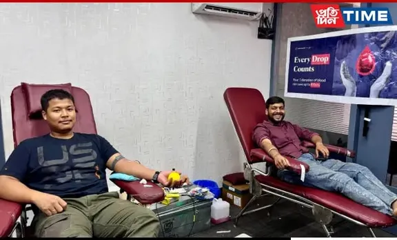 Vantage Circle Organises Blood Donation Camp with Saharia’s Blood Centre