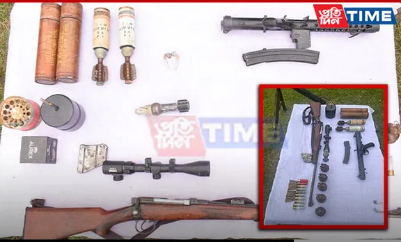Arms and Explosives Recovered in Joint Operations in Manipur