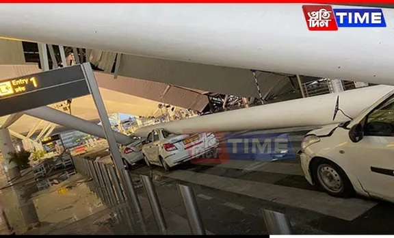 Roof Collapse at Delhi Airport Terminal-1 Amid Heavy Rain; Six Injured