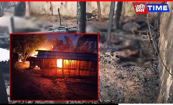 Fire Incinerates 16 Cows in Assam's Karimganj, Arson Suspected