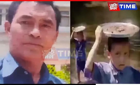 Students in Assam's Karbi Anglong Forced to Carry Sand Instead of Attending Classes! 