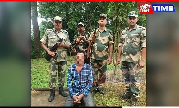 BSF Meghalaya Apprehends Bangladeshi National Near International Border