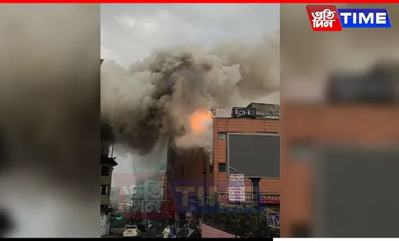 Fire Breaks Out at OB Shopping Mall in Shillong’s Police Bazar