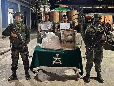 Assam Rifles, Mizoram Police Seize 1,075 kg of Meth Ingredient in Major Drug Bust