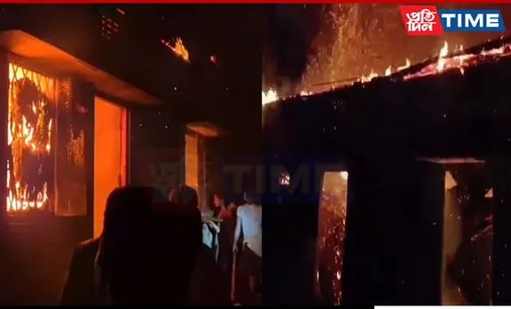 Massive Fire Engulfs Cotton Warehouse in Assam’s Silchar