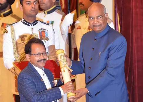 Uddhab Bharali receives Padma Shri award