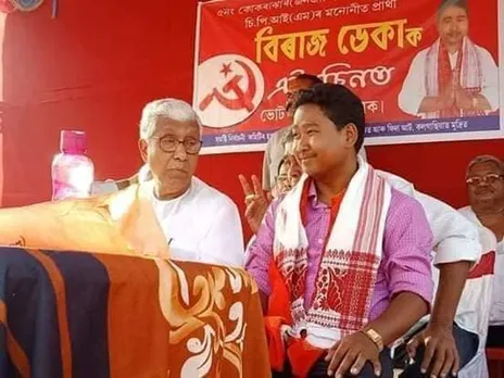 Manik Sarkar Campaigns for Assam’s youngest candidate
